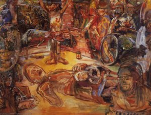 Pourquoi Nous Combattons, What We Are Fighting For, Huile Sur Toile, — Oskar Kokoschka