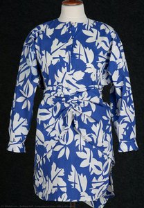 Long-sleeved Dress With A Wide Sash — Barbara Hoff