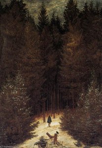 Der Förster Im Wald — Caspar David Friedrich