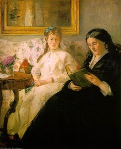 La Lecture (reading, The Mother And Sister Edma Of The Artist) — Berthe Morisot