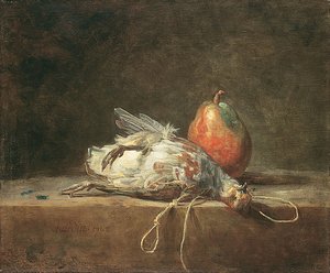Natura Morta Con Perdice E Pera — Jean-baptiste-siméon Chardin