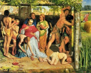 A Converted British Family Sheltering A Christian Missionary From The Persecution Of The Druids — William Holman Hunt