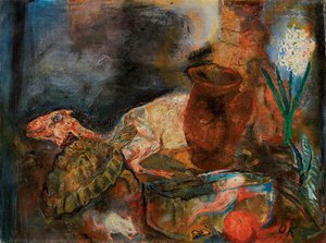 Still Life With Mutton And Hyacinth — Oskar Kokoschka