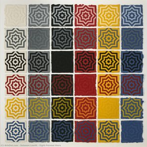 Eight-pointed Stars — Solomon Lewitt