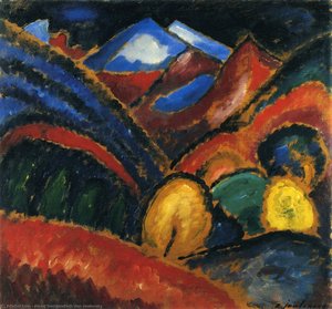 Landschaft Bei Oberstdorf - Herbst — Alexej Von Jawlensky