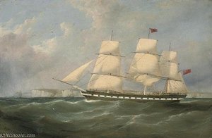An Outward-bound Merchantman Heading Down The Channel