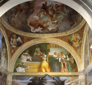 Nativity Of Mary — Lorenzo Lotto