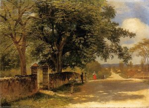 Street In Nassau — Albert Bierstadt