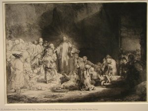 Barnen som fördras till Jesus (De 100 guldsutskärningen)