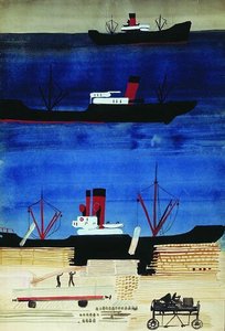 Port With Ships — Aleksandr Deyneka