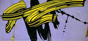 Les Coups De Pinceau Jaunes Et Verts — Roy Lichtenstein