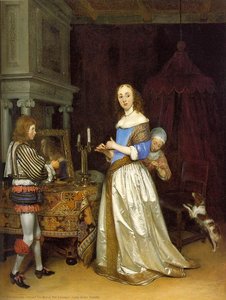 Lady At Her Toilette — Gerard Ter Borch Mlajši