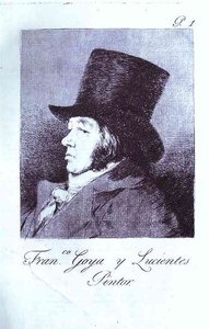 Self-Portrait. Frontpiece to Caprichos