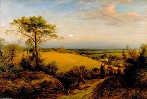 The Harvest Moon — John Linnell