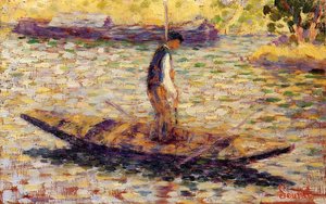 Flussmensch (auch Bekannt Als Fischer) — Georges Pierre Seurat