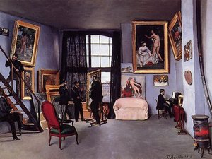 The Studio On The Rue La Condamine — 장 프레데리크 바지유
