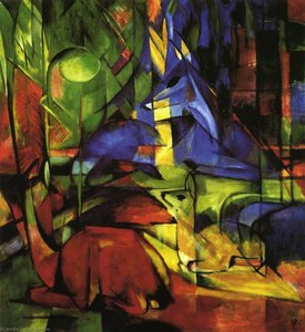 Deer In The Forest Ii — Franz Marc