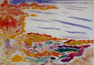 Küstenbild Von Collioure Aquarell Auf Papier — Henri Matisse