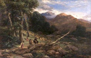 The Gathering Of The Flocks — David Cox The Elder