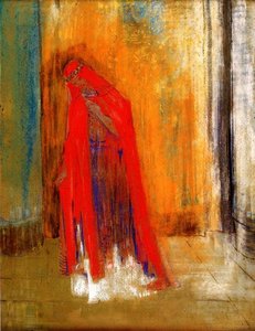 Woman In Red — Odilon Redon