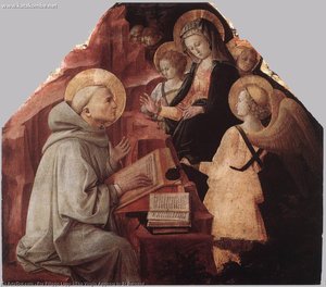 La Vergine Appare A San Bernardo — Filippo Lippi