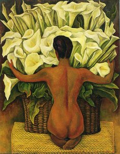 Nude With Calla Lilies — Diego Rivera