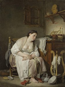 Indolence (la Paresseuse Italienne) — Jean-baptiste Greuze