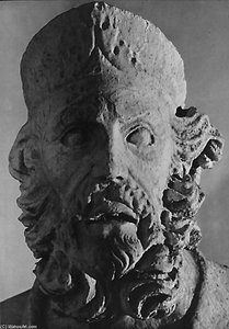 Plato (detail) — Giovanni Pisano