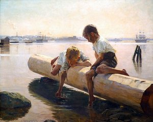 The Little Boat — Albert Edelfelt