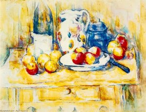 Martwa Natura Z Jabłkami, Butelką I Dzbankiem — Paul Cézanne