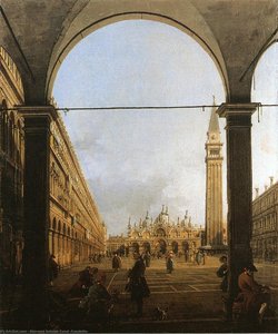 Piazza San Marco, Looking East — Каналето