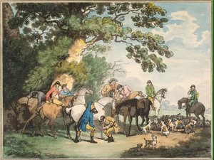 Going Out In The Morning — Thomas Rowlandson