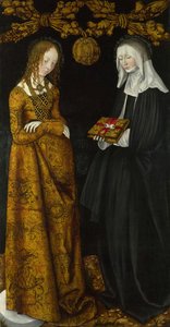 Die Heiligen Christina Und Ottilia — Lucas Cranach Der Ältere