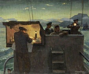 Tank Landing Craft On The Bridge At Dawn — Stiven Bon