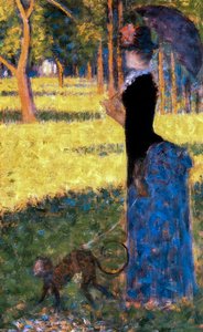 Dame Mit Einem Affen — Georges Pierre Seurat