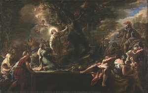 St. Nicolas Of Bari Felling A Tree Inhabited By Demons — Paolo De Matteis
