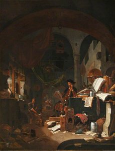 An Alchemist In His Laboratory — Thomas Wyck