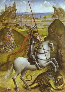 San Jorge Y El Dragón — Rogier Van Der Weyden