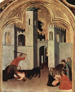 Blessed Agostino Novello Altarpiece (detail) — Simone Martini