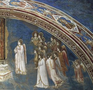 Dios Envía Gabriel A María (detalle) — Giotto Di Bondone