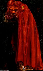 Frau Trinkt Aus Einer Quelle — Dante Gabriel Rossetti