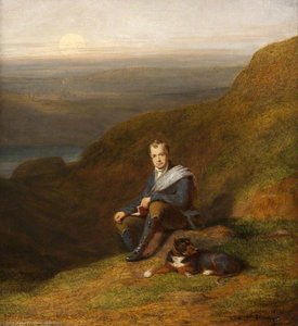Sir Walter Scott With A Dog — James William Giles