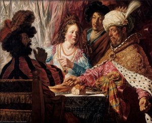 The Feast Of Esther — Jan Andrea Lievens Jan Lievens