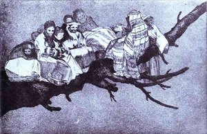 Disparate 3 Disparate Riduculo (ridiculous Foolishness) — Francisco José De Goya Y Lucientes