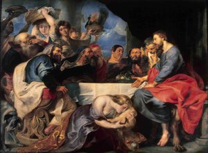 Festmahl Im Haus Des Simon Des Pharisäers Eremitage — Peter Paul Rubens