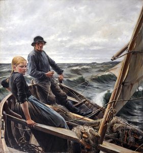 At Sea — Albert Edelfelt