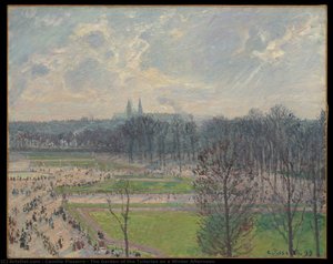 The Garden Of The Tuileries On A Winter Afternoon — 피사로
