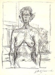Nude With Flowers — Alberto Giacometti