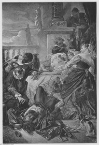 Der Tod Des Pietro Aretino — Anselm Feuerbach