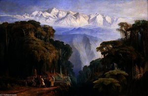Kinchenjunga From Darjeeling — Edward Lear